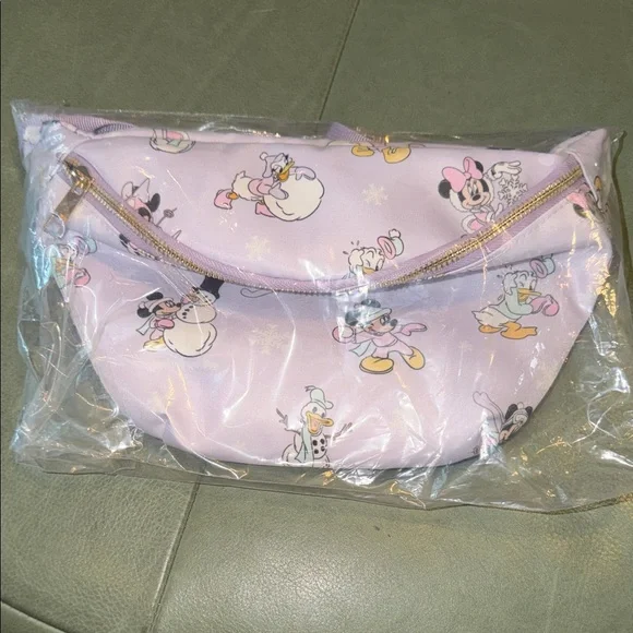 Disney Pastel Purple Crossbody Bag with Characters - Picture 1 of 7